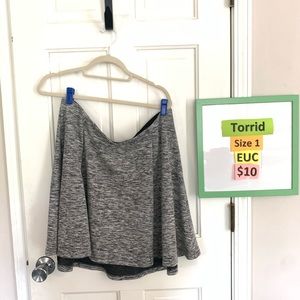 Torrid Gray Skater Skirt